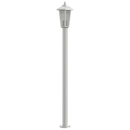 Udendørs standerlamper 3 stk. 120 cm rustfrit stål sølvfarvet