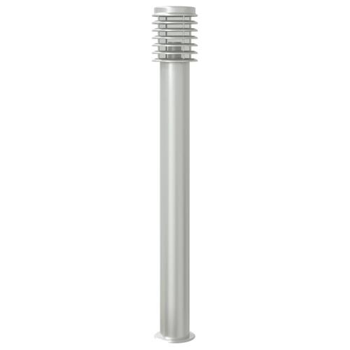 Udendørs standerlampe 110 cm rustfrit stål sølvfarvet