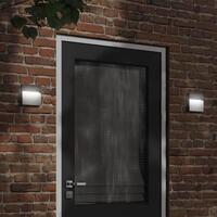 Udendørs LED-væglampe trykstøbt aluminium sort
