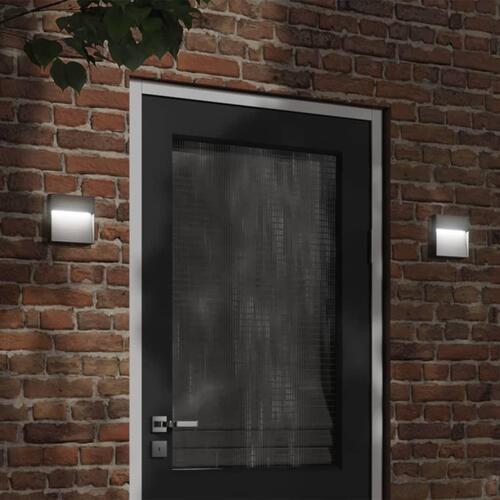 Udendørs LED-væglampe trykstøbt aluminium sort