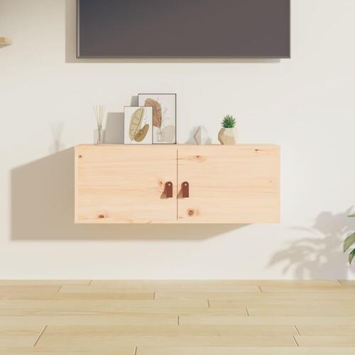 Vægskab 80x30x30 cm massivt fyrretræ