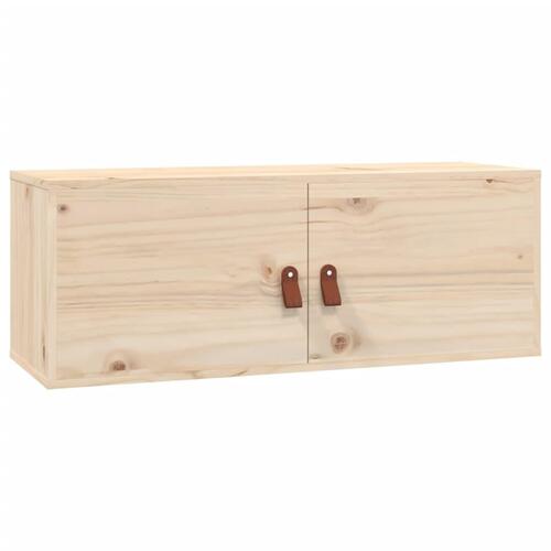 Vægskab 80x30x30 cm massivt fyrretræ
