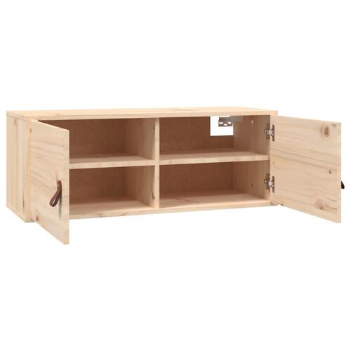 Vægskab 80x30x30 cm massivt fyrretræ