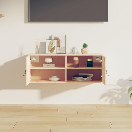 Vægskab 80x30x30 cm massivt fyrretræ