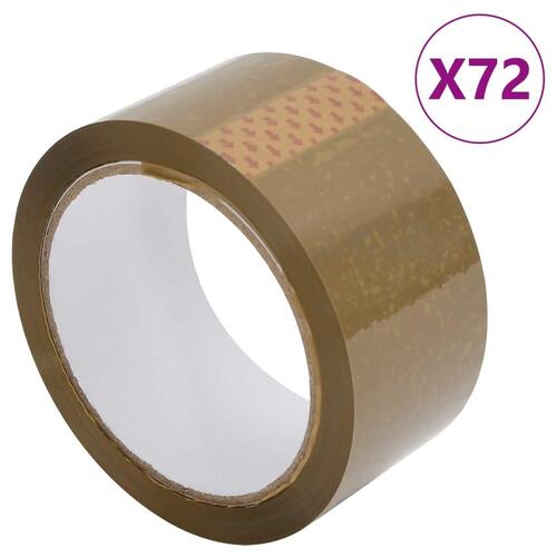 Pakketape 72 stk. 48 mm x 66 m brun