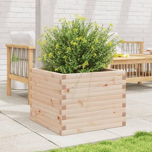 Plantekasse 60x60x46 cm massivt fyrretræ
