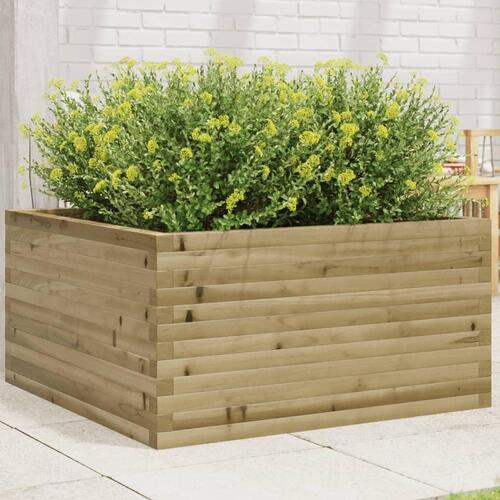 Plantekasse 90x90x46 cm imprægneret fyrretræ