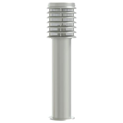 Udendørs standerlampe 60 cm rustfrit stål sølvfarvet