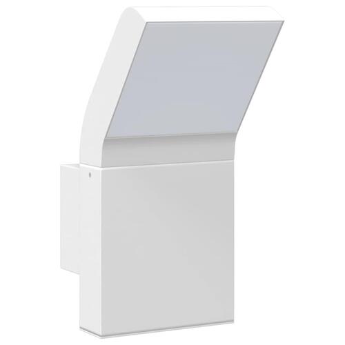 Udendørs LED-væglamper 2 stk. trykstøbt aluminium hvid