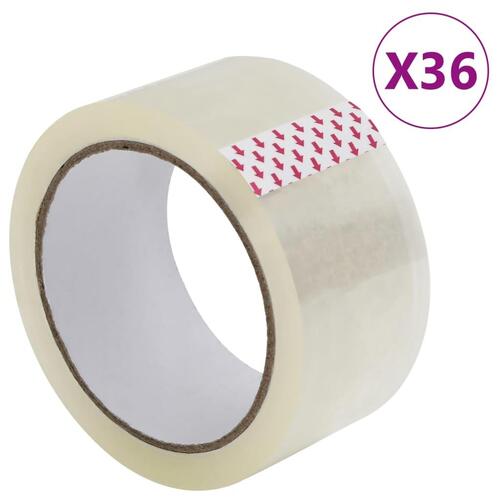 Pakketape 36 stk. 48 mm x 66 m transparent