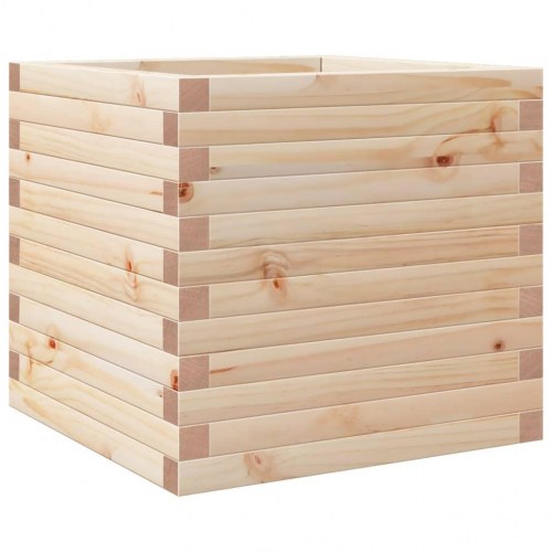 Plantekasse 50×50×46 cm i massivt fyrretræ - ubehandlet