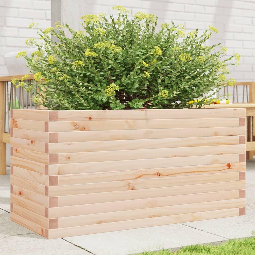 Plantekasse 90x40x46 cm massivt fyrretræ