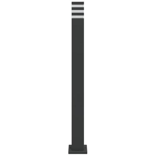 Udendørs standerlamper 3 stk. 110 cm aluminium sort