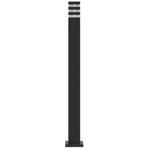 Udendørs standerlamper 3 stk. 110 cm aluminium sort