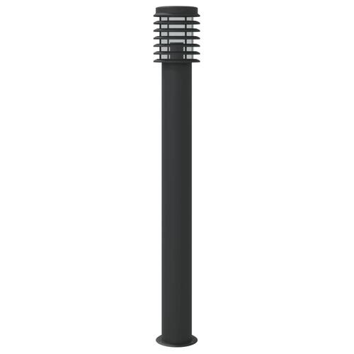 Udendørs standerlamper 3 stk. 110 cm rustfrit stål sort