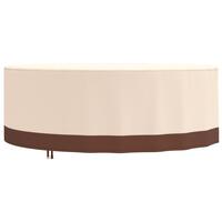 Overtræk til havemøbler Ø 244x71 cm rundt 600D oxfordstof beige