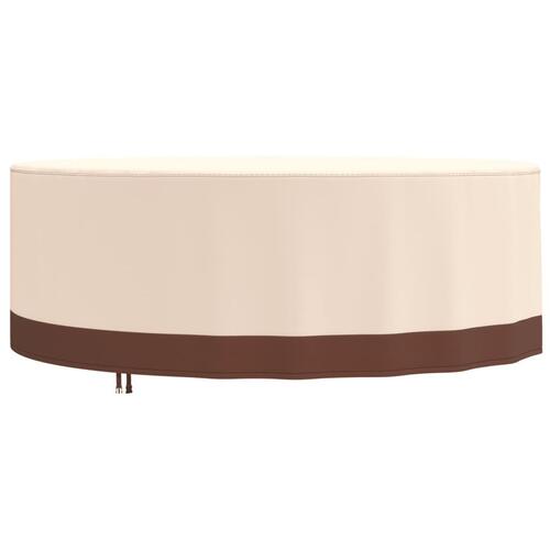 Overtræk til havemøbler Ø 244x71 cm rundt 600D oxfordstof beige