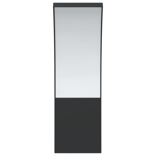 Udendørs LED-væglamper 2 stk. trykstøbt aluminium sort