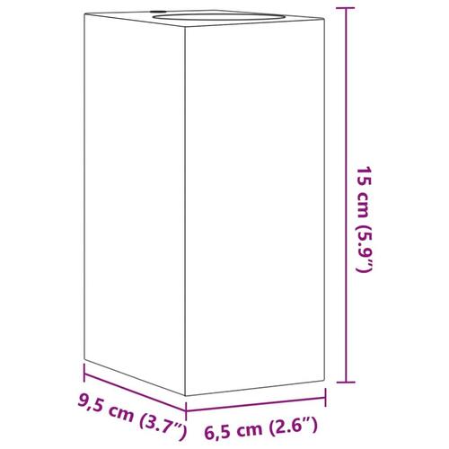 Udendørs væglamper 2 stk. trykstøbt aluminium sort