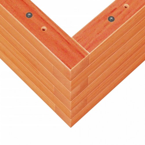 Plantekasse 110 x 60 x 23 cm i massivt fyrretræ - gyldenbrun