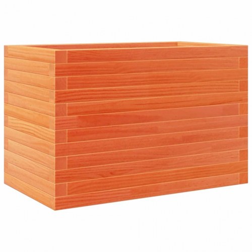 Plantekasse 70x40x45,5 cm massivt fyrretræ gyldenbrun