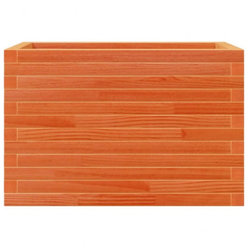 Plantekasse 70x40x45,5 cm massivt fyrretræ gyldenbrun