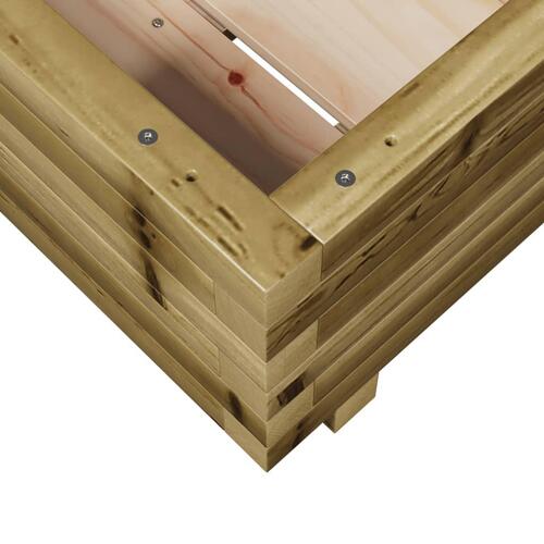 Plantekasse 40x40x26,5 cm imprægneret fyrretræ