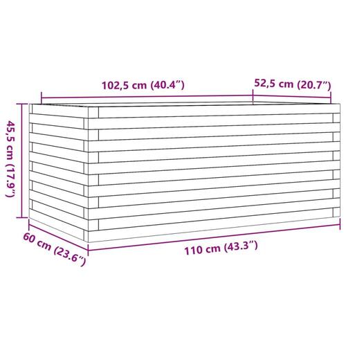 Plantekasse 110x60x45,5 cm massivt douglasgran