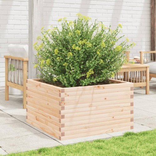 Plantekasse 80x80x45,5 cm massivt fyrretræ