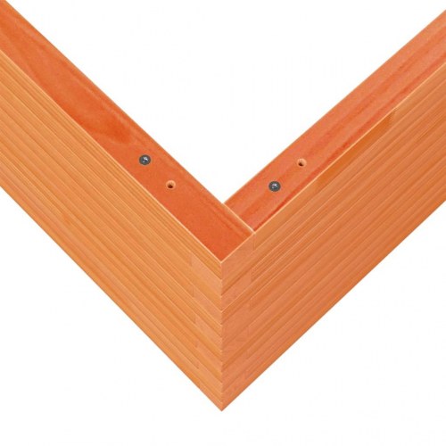 Plantekasse 80 x 80 x 45,5 cm i massivt fyrretræ - gyldenbrun
