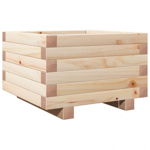 Plantekasse 40 x 40 x 26,5 cm i massivt fyrretræ