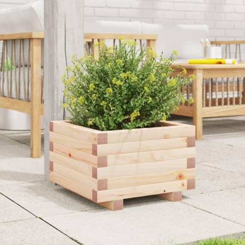 Plantekasse 40 x 40 x 26,5 cm i massivt fyrretræ