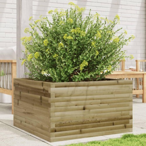 Plantekasse 80x80x45,5 cm imprægneret fyrretræ