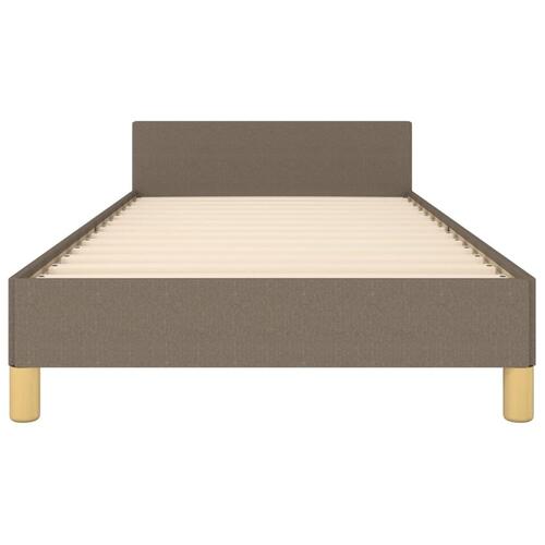 Sengeramme uden madras Taupe 100x200 cm Stof