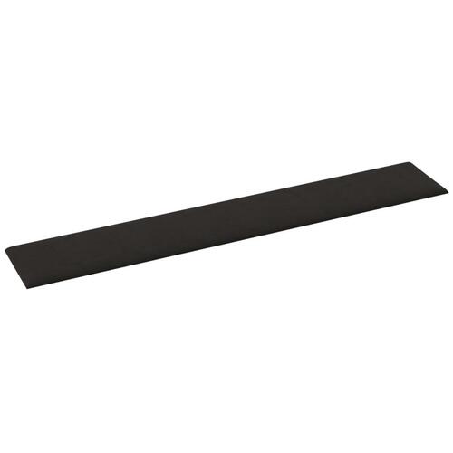 Vægpaneler 12 stk. 90x15 cm 1,62 m² fløjl sort
