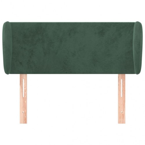 Sengegavl med kanter 103 x 23 x 78/88 cm - mørkegrøn