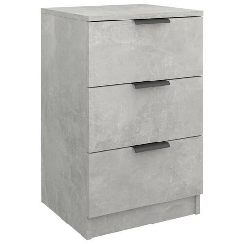 Sengebord 40x36x65 cm betongrå