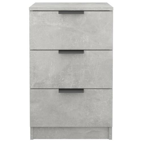 Sengebord 40x36x65 cm betongrå