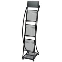 Magasinhylde 40 x 32 x 131 cm sort A4