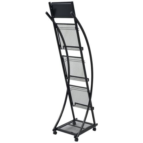 Magasinhylde 40 x 32 x 131 cm sort A4