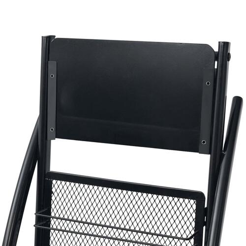 Magasinhylde 40 x 32 x 131 cm sort A4