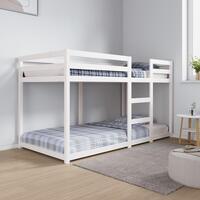 Køjeseng 90x190 cm massivt fyrretræ hvid