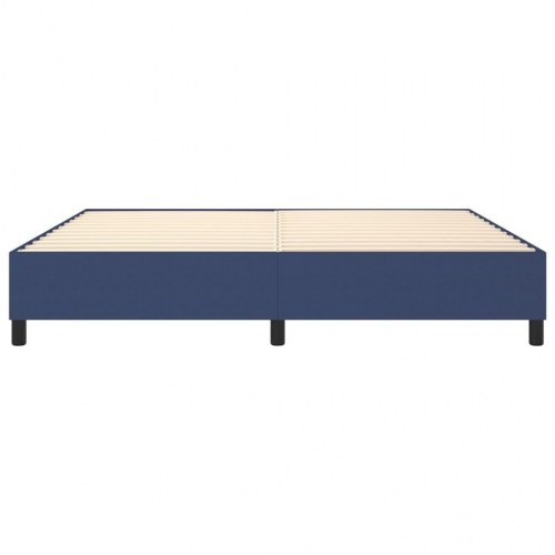 Sengeramme uden madras 200x200 cm stof blå