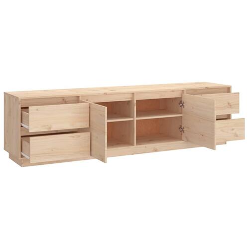 Tv-bord 176x37x47,5 cm massivt fyrretræ