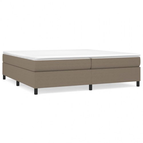 Sengeramme uden madras 200x200 cm stof gråbrun