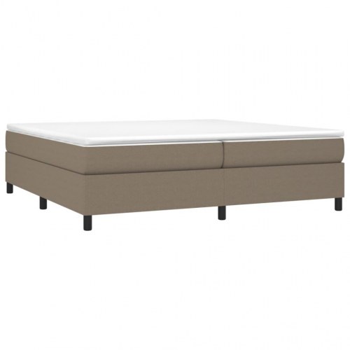 Sengeramme uden madras 200x200 cm stof gråbrun