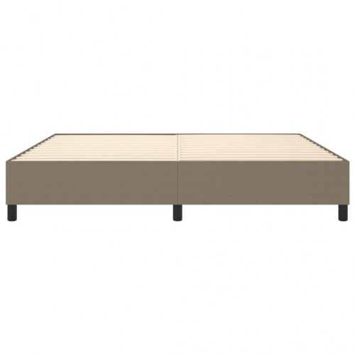 Sengeramme uden madras 200x200 cm stof gråbrun