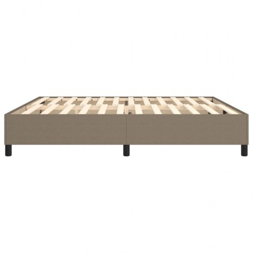 Sengeramme uden madras 200x200 cm stof gråbrun