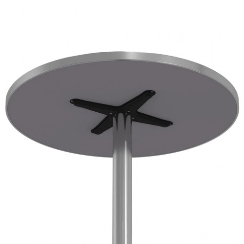 Udendørs barbord Ø59,5x70/109,5 cm højdejusterbart aluminium