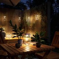 Solcellelamper 12 stk. varmt hvidt lys